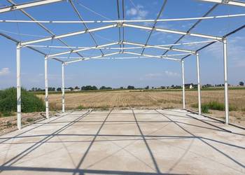 8x20 m. Nowa hala z projektem ocynkowana magazyn obora