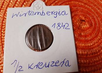 moneta Wirtembergii z 1842r