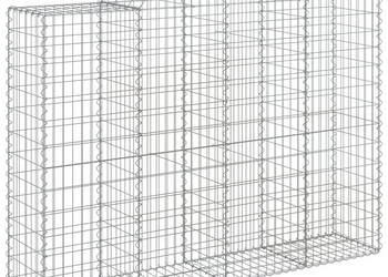 Łukowaty kosz gabionowy 200x50x140/160 cm galwanizowane żelazo WM-153497