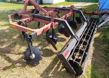 Agregat ścierniskowy, gruber Rolmako 3m na zabezpieczeniu ślimakowym