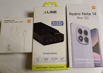 Readmi Note 14 Pro 5g + ładowarka xiaomi + powerbank 20000mah