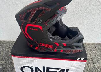 Kask rowerowy ONEAL BLADE STRIKE czarny/czerwony rozm. M