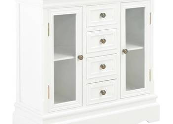 vidaXL Komoda, biała, 70 x 28 x 70 cm, lite drewno sosnowe(SKU:280027)