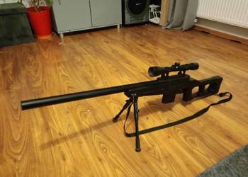 Replika karabinu snajperskiego MB4408D - z lunetą i dwójnogi