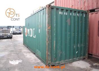 Kontener morski magazynowy budowlany 20 DV używany 6 metrowy szczelny