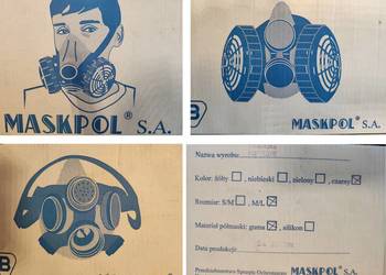 gumowa półmaska maska przeciwgazowa wielokrotnego użytku MP 12/5  Maskpol