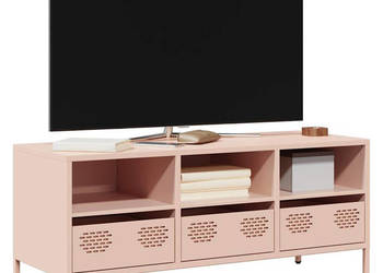Szafka RTV różowa 1015x39x435 cm stal walcowana na zimno WM-851323