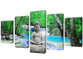 Zestaw obrazów Canvas 200 x 100 cm Budda WM-241589