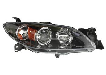 Nowy reflektor prawy przód Mazda 3 BK (2003-2009) DEPO Black – Stan idealny