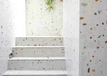 Płytki na schody LASTRIKO Terrazzo Straciatella 120x30