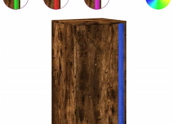 Szafka z LED przydymiony dąb 425x34x85 cm WM-852142