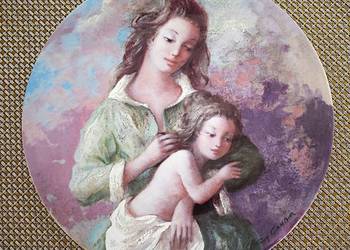 Michele i Sylvie - z serii ,Dzień Matki ' autorswa G. Cambiera , Limoges