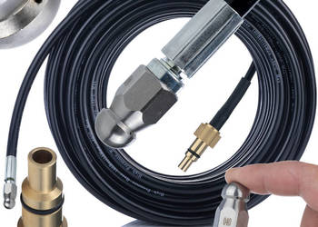 Wąż Kanalizacyjny 20m | do Myjek Lavor, 200 bar, Dysza 1+3