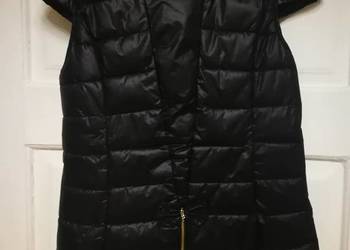 Kamizelka czarna pikowana z futerkiem .S/M.