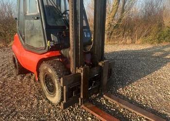Wózek widłowy Linde H45D diesel , 4,5t udźwigu, przesów boczny.  Transport