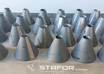 walcowanie blach, zwijanie stożków