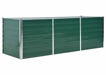 vidaXL Podwyższona donica z galwanizowanej stali 240x80x77 cm(SKU:44841)