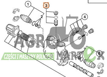 25/222439, 25-222439 KOMPENSATOR CIŚNIENIA ROZDZIELACZA JCB