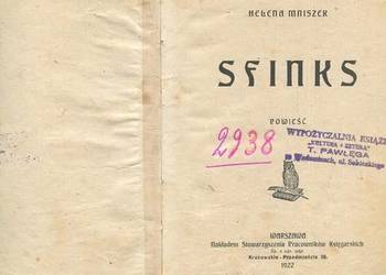 Sfinks - Helena Mniszek