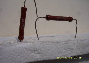 Rezystory drutowe OWZ, L-7 , W cenie 1zl./ 5 szt.