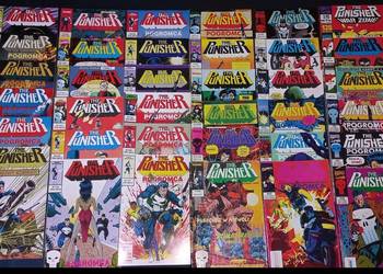 The Punisher, TM-Semic, Marvel, War Zone, Komiksy 54 szt. komplet!