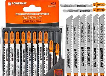 Zestaw nożyków brzeszczotów do wyrzynarki 10 sztuk drewno sklejka