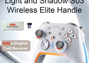 GAMEPAD PAD KONTROLER DO GIER PC BEZPRZEWODOWY WIBRACJA RGB