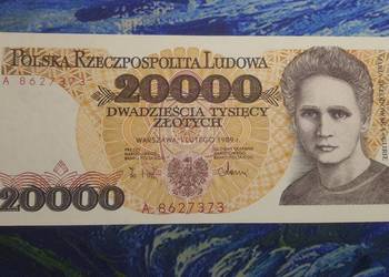 Rarytas !!! 20000 złotych 1989 A UNC-