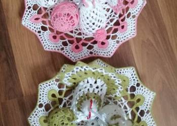 Zestaw wielkanocny.Stroik wielkanocny. Dekoracje wielkanocne. Kurka, zajac