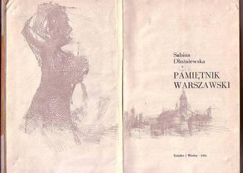 (7928) PAMIĘTNIK WARSZAWSKI- SABINA DŁUŻNIEWSKA