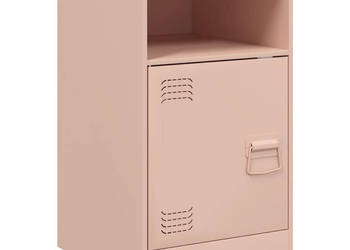 Szafka nocna różowa 345x39x62 cm stal WM-841765