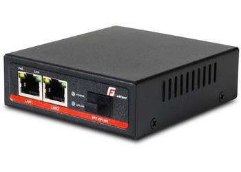 MEDIA KONWERTER POE GETFORT SFP RJ-45 1000Mbps 2-port