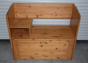 szafka na buty z siedziskiem z drewna sosnowego