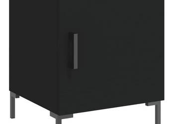 Szafka nocna czarna 40x40x50 cm materiał drewnopochodny WM-827566