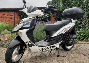 Ładny duży skuter Romet Router Grande 50 4t 2016r 1wł 10449km 60km/h kufer