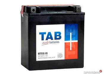 Akumulator motocyklowy 12V 14Ah 230 TAB YTX16-BS (MYTX16-BS)