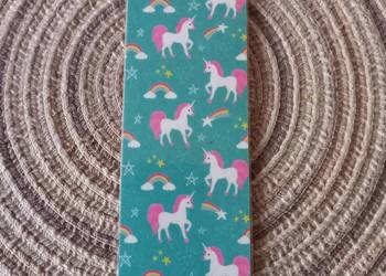 Zakładka do książki "Jednorożce" - wykonana ręcznie