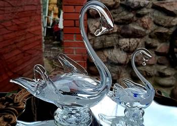 Kryształowe figurki 2 szt