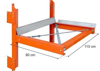 Miejsce odkładcze BALKON MECALUX L-110 cm G-90 cm do słupa W-12 cm