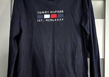 Tommy Hilfiger bluzka męska granatowa logo bawełna roz.38