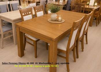 -40% / Nowy Stół Dębowy KUBA / ROZKŁADANY do 250 cm / Outlet / Producent