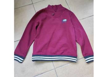 bordowa bluza In Extenso polar dziecięca sweter trencz
