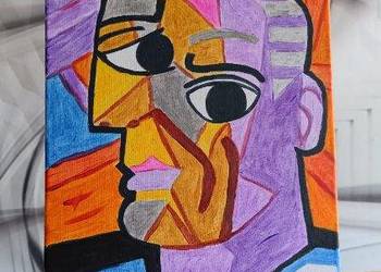 Obraz abstrakcyjny "PICASSO" malowany na płótnie