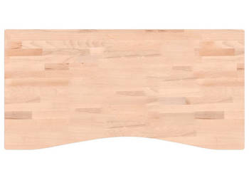 Blat do biurka 100x(45-50)x4 cm lite drewno bukowe WM-356044