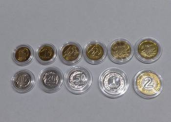 Komplet monet obiegowych w stanie menniczym bankowym 2014 rok