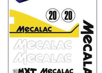 Naklejki Koparka kołowa Mecalac 12MXT Ładowarka Zestaw Naklejka