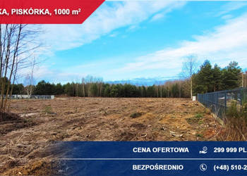 Działka budowlana 1000 m² – Piskórka, gm. Prażmów