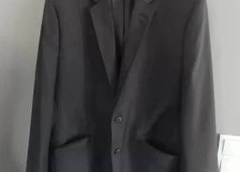 Marynarka czarna wełniana wool o kroju męskim Pinterest Old money retro