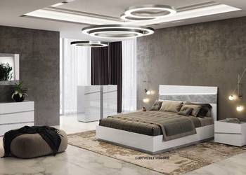 Zestaw do sypialni Kolekcja ELBA 167 biała WYPRZEDAŻ