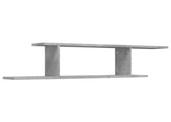 Wisząca szafka pod TV szarość betonu 125x18x23 cm WM-806993